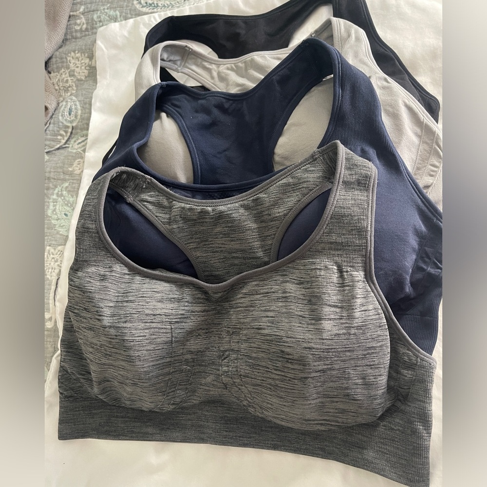 COPY - Four Underoutfit sports bras.
